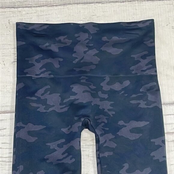 SPANX Camo Leggings Ankle Skinny Green Size Large L - Picture 5 of 11